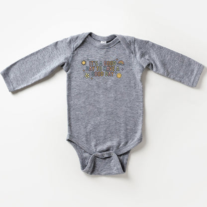 Good Day Colorful Baby Long Sleeve Onesie