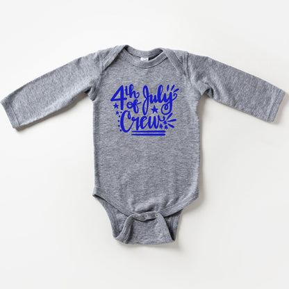 4th Of July Crew | Baby Long Sleeve Onesie by The Juniper Shop