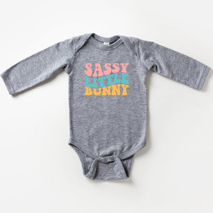 Sassy Little Bunny Baby Long Sleeve Onesie