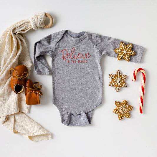 Believe In The Magic | Baby Long Sleeve Onesie by The Juniper Shop