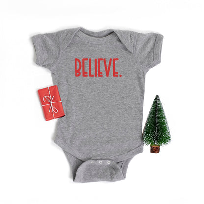 Believe Bold | Baby Graphic Short Sleeve Onesie by The Juniper Shop