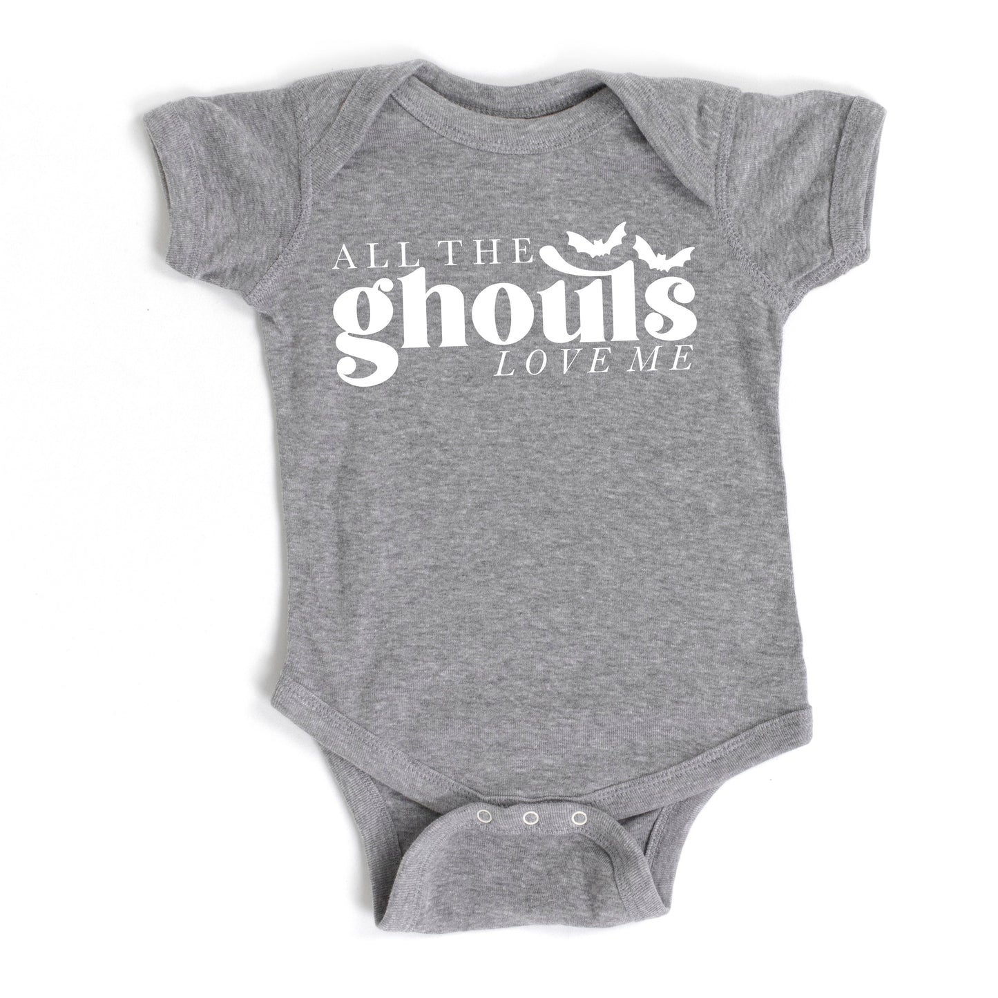 All The Ghouls Love Me | Baby Graphic Short Sleeve Onesie by The Juniper Shop