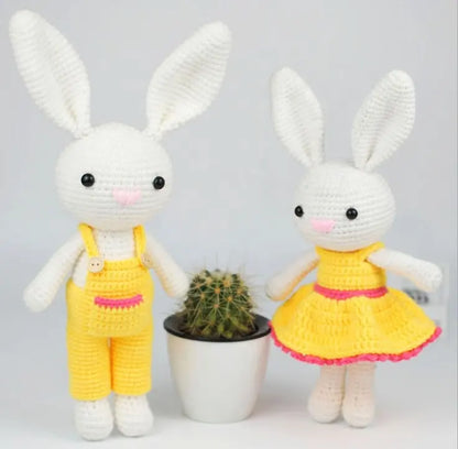 Handcrafted Rabbit Crochet Doll for Endless Fun by Plushy Planet