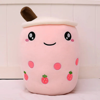 Bubble Boba Tea Cup Pillow: Plush, Stuffed, Popular by Plushy Planet