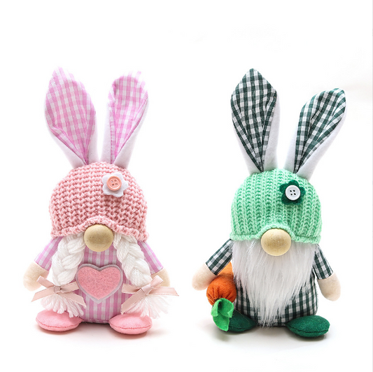 Easter Plush Gnome Bunny Rabbit by Plushy Planet