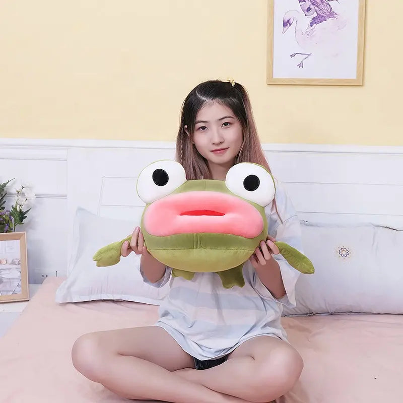 Anime Frog Keychain Plush Cuteness by Plushy Planet