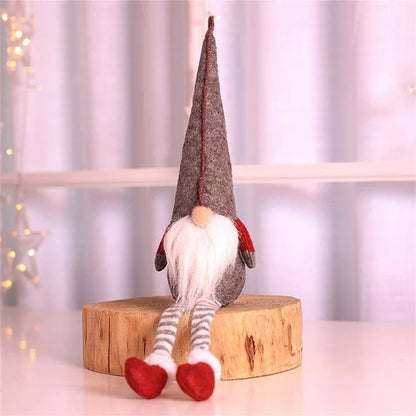 Quirky Santa Claus Elf Doll: Festive Handmade Christmas Gnome Decoration by Plushy Planet