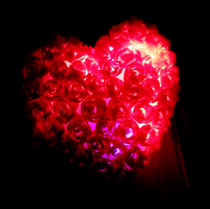 Rose Shaped Luminous Cushions: Perfect Wedding Gift by Plushy Planet