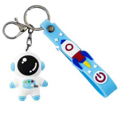 Creative Silicone Astronaut Couple Keychain by Plushy Planet