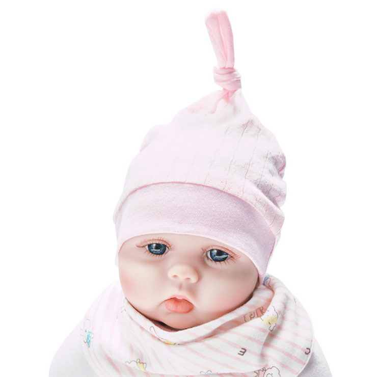 Trendy Newborn Cotton Beanie Hat by Plushy Planet