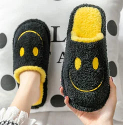 Cozy Fashionable Smiley Face Slippers by Plushy Planet