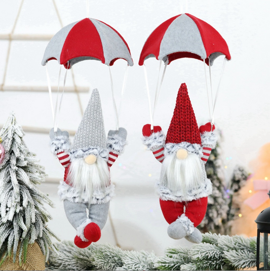 Santa Gnome Plush Doll Ornaments by Plushy Planet