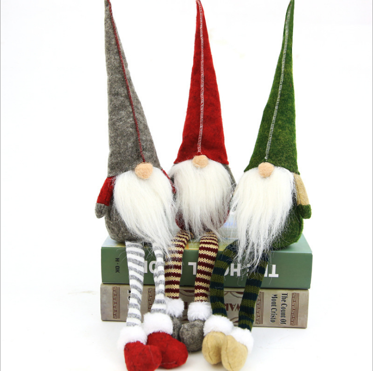 Quirky Santa Claus Elf Doll: Festive Handmade Christmas Gnome Decoration by Plushy Planet