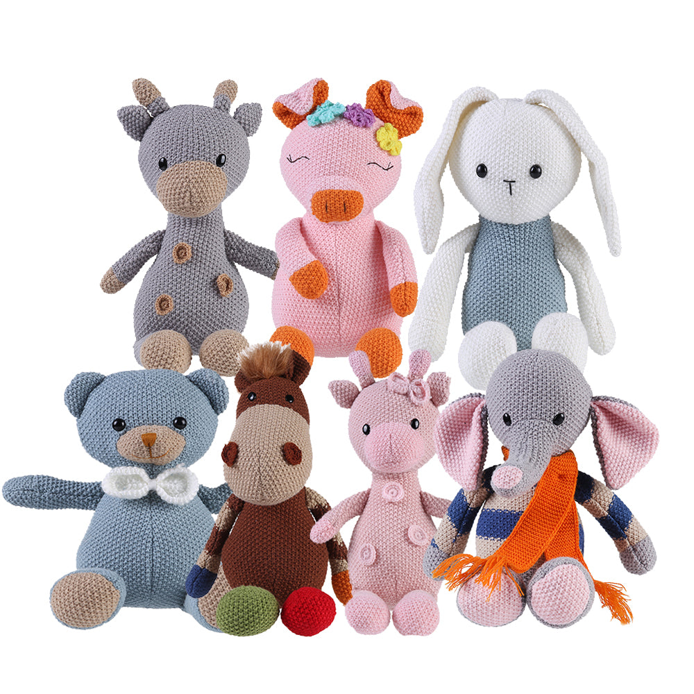 Adorable Knitted Animal Wool Toys by Plushy Planet