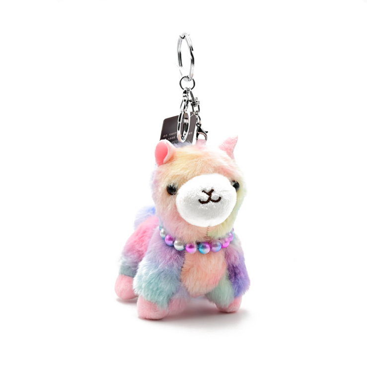 Bamboo Charcoal Alpaca Key Chain by Plushy Planet