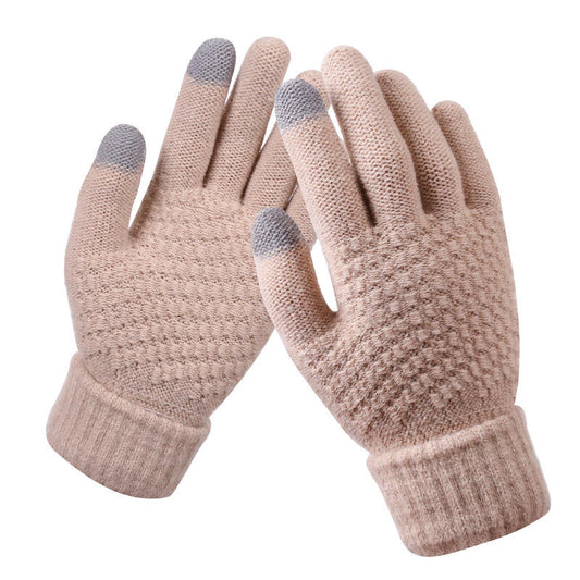 Cozy Knitted Touch Screen Mittens by Plushy Planet