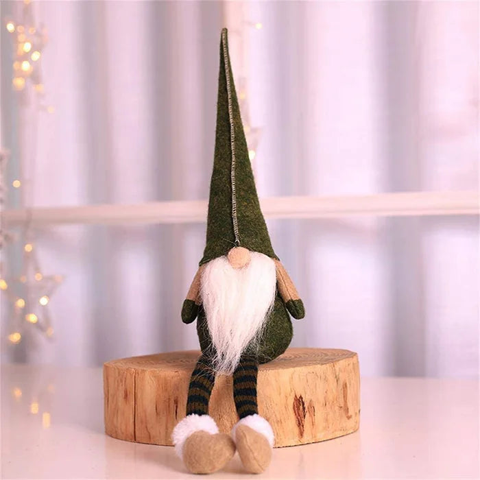 Quirky Santa Claus Elf Doll: Festive Handmade Christmas Gnome Decoration by Plushy Planet