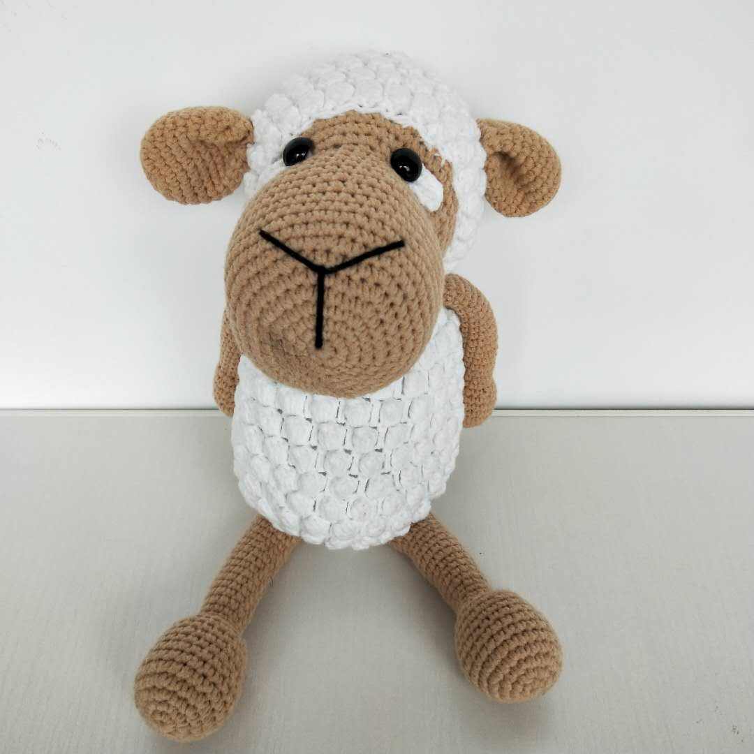 Adorable  Crochet Sheep Toy by Plushy Planet