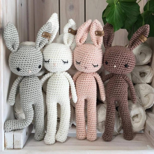 Handmade Bunny Amigurumi by Plushy Planet