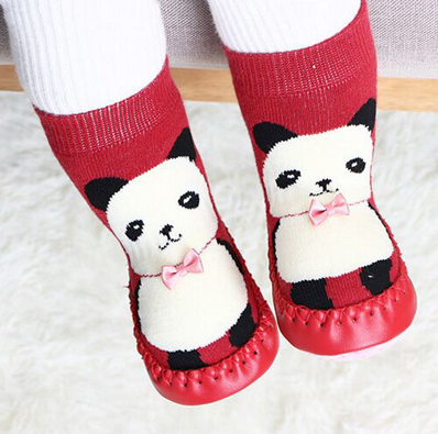 Non-Skid Animal Stripe Slipper Socks by Plushy Planet