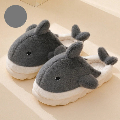 Eleanor - Cozy Cartoon Shark Slippers by Plushy Planet