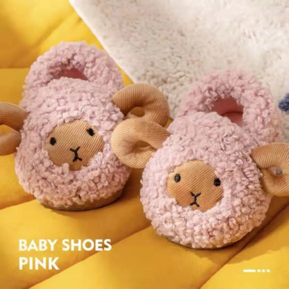 Cozy Winter Sheep Plush Slippers by Plushy Planet