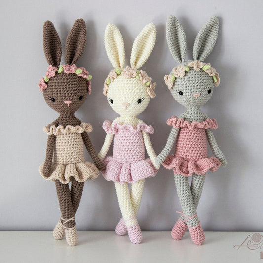 Handcrafted Crochet Rabbit Plush Keepsake by Plushy Planet