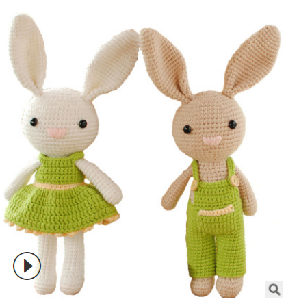 Handcrafted Rabbit Crochet Doll for Endless Fun by Plushy Planet