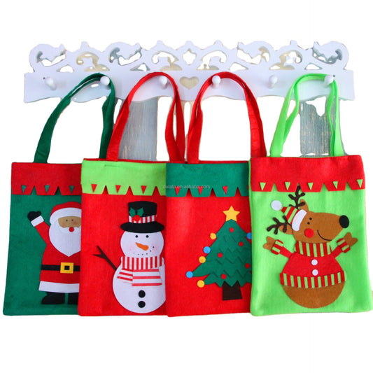 Thick Hand-Sewn Christmas Candy Bookbags by Plushy Planet