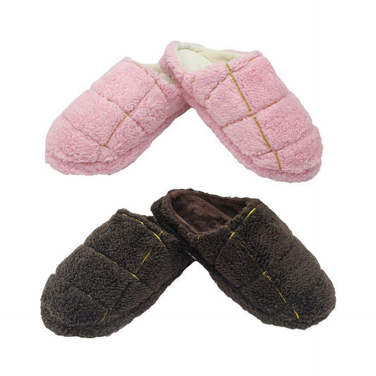 Pink Shell Shape Fluffy Slippers by Plushy Planet