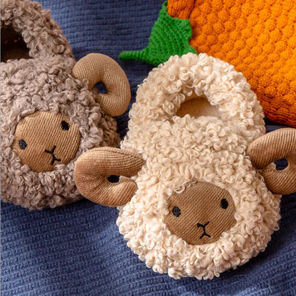 Cozy Winter Sheep Plush Slippers by Plushy Planet