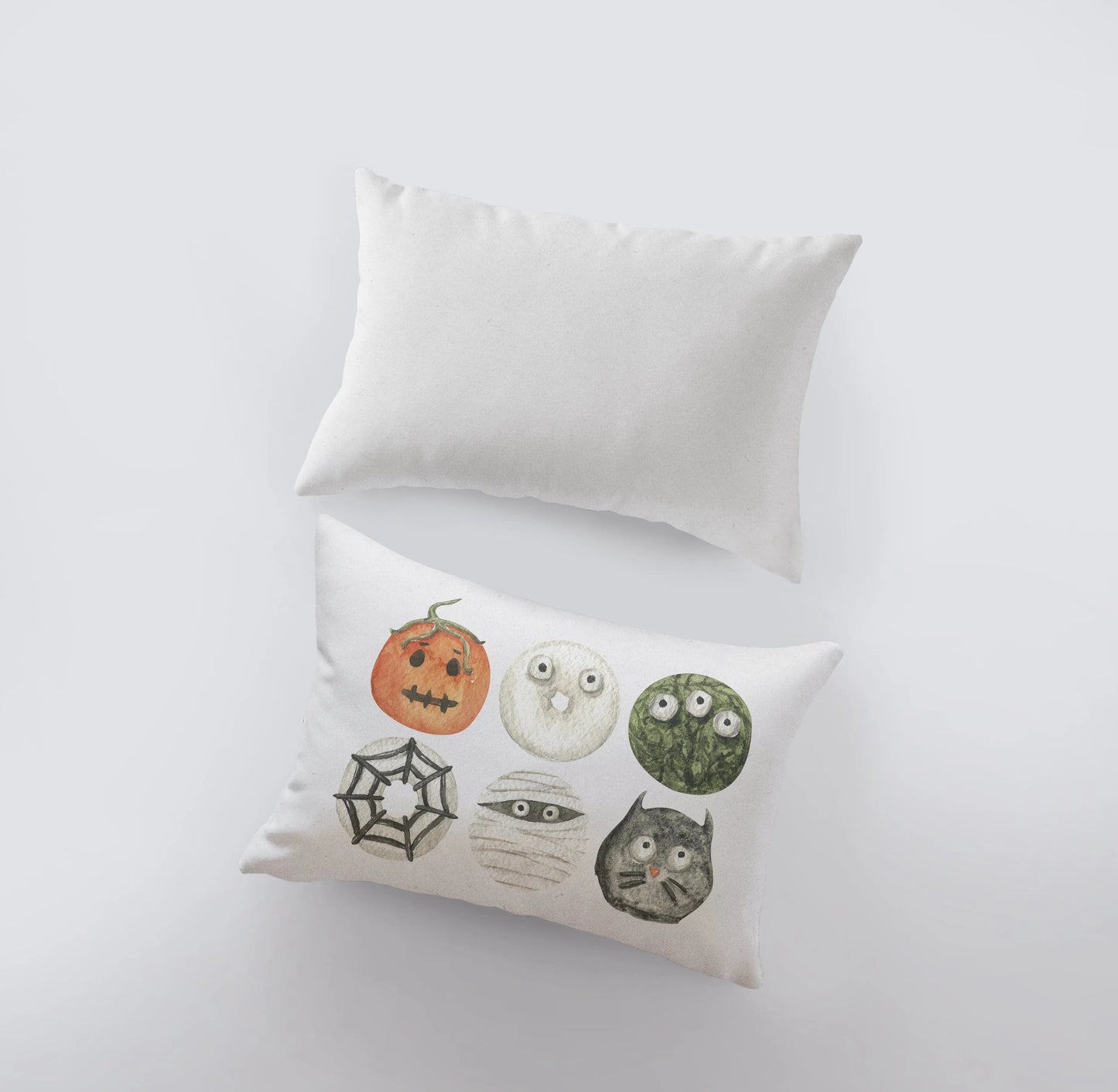 Halloween Donuts Throw Pillow