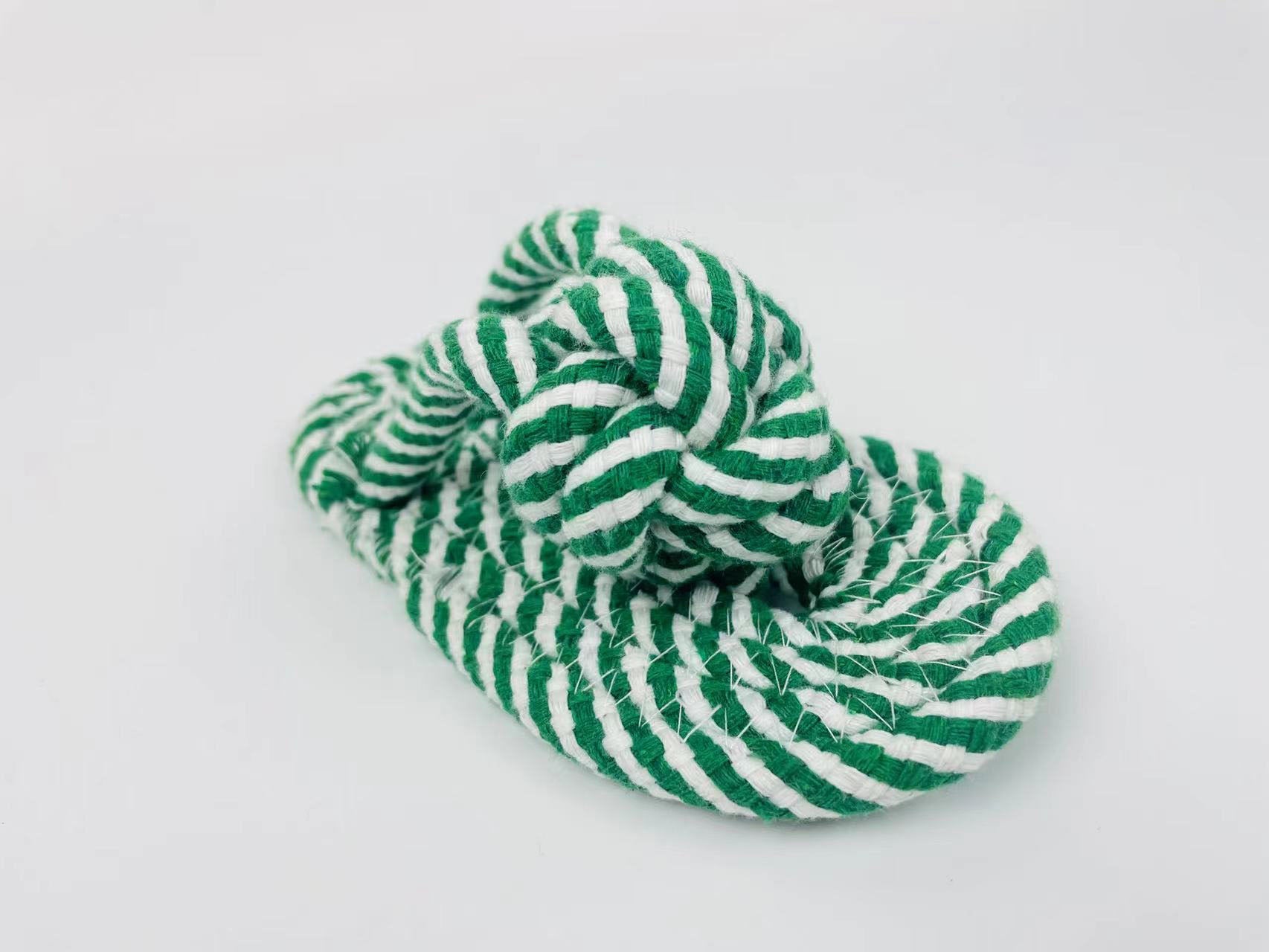 Soft cotton rope woven pet toy for playtime. Ideal for your furry friends! Comfy and fun.