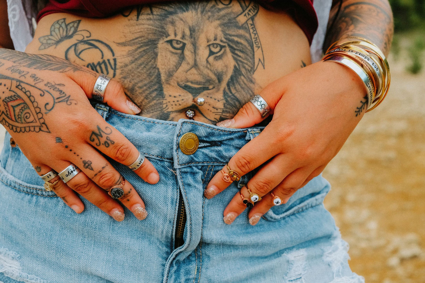 Hanukkah Middle Finger Ring by Salt and Sparkle