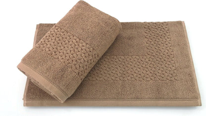 Hardwick Jacquard Turkish Cotton Bath Mat - 2 Pieces by Classic Turkish Towels