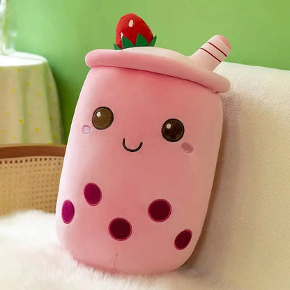 Bubble Boba Tea Cup Pillow: Plush, Stuffed, Popular by Plushy Planet