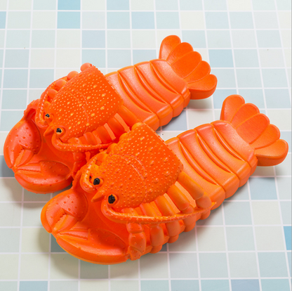 Hilarious Summer Lobster Men's Beach Sandals. by Plushy Planet