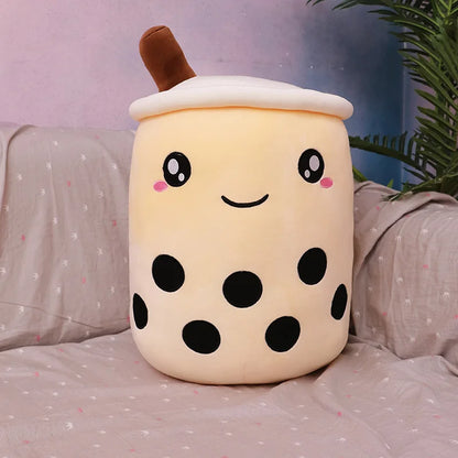 Bubble Boba Tea Cup Pillow: Plush, Stuffed, Popular by Plushy Planet