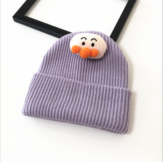 Cozy Cartoon Knitted Beanie for Kids by Plushy Planet