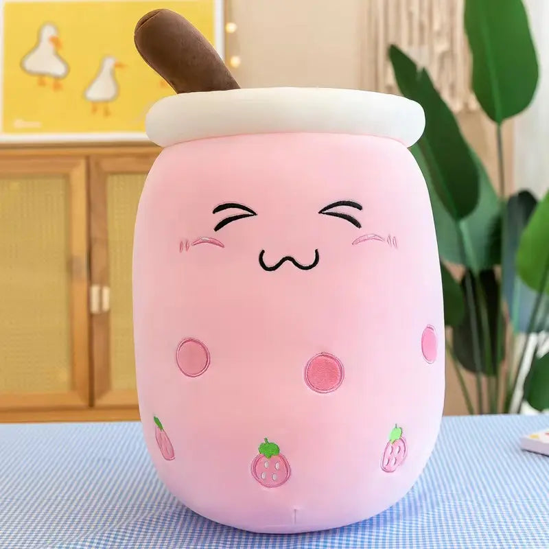 Bubble Boba Tea Cup Pillow: Plush, Stuffed, Popular by Plushy Planet