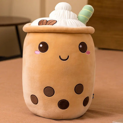 Plush Bubble Milk Tea Pillow by Plushy Planet