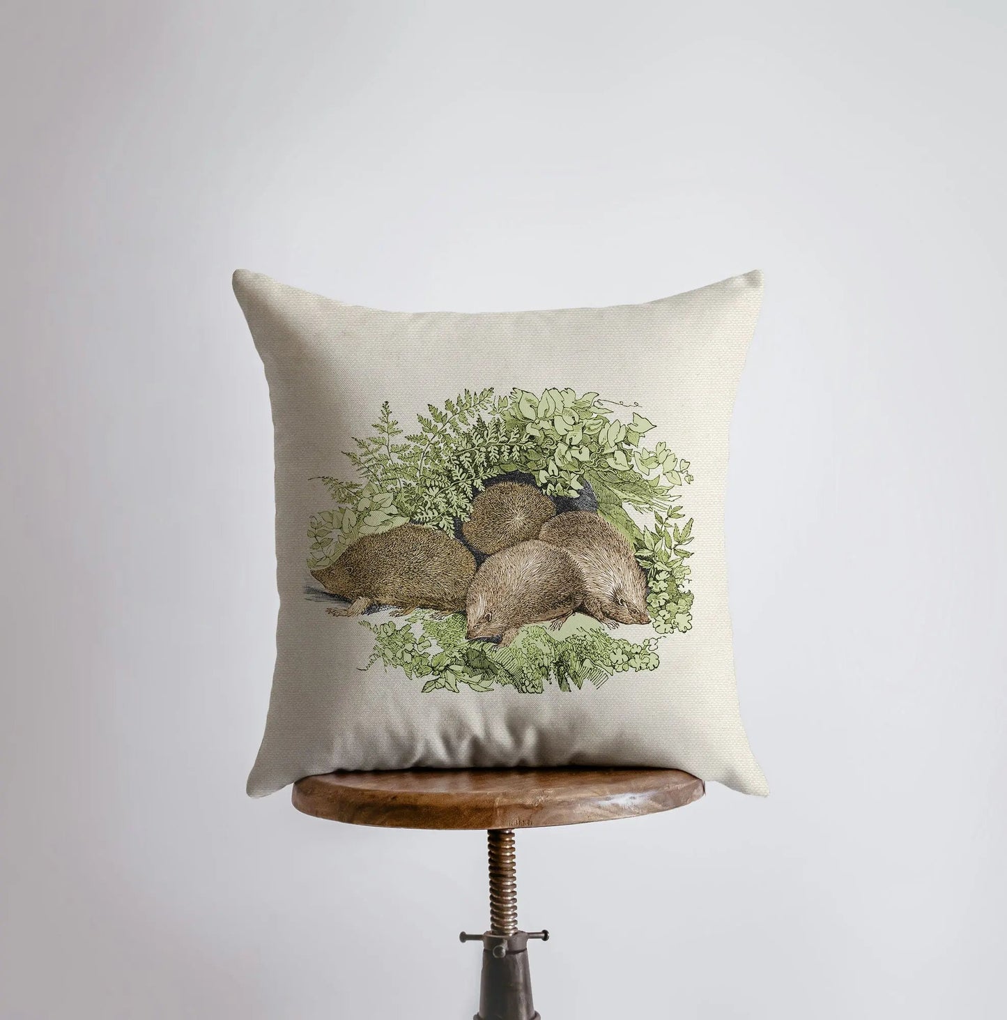 Hedgehogs Throw Pillow