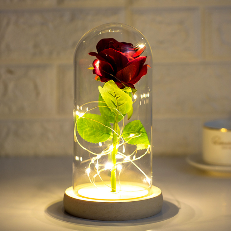 Valentine's Day LED Rose Gift by Plushy Planet