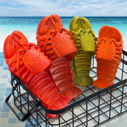 Hilarious Summer Lobster Men's Beach Sandals. by Plushy Planet