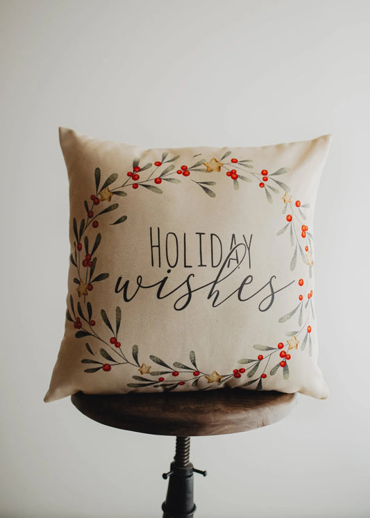 Holiday Wishes Throw Pillow