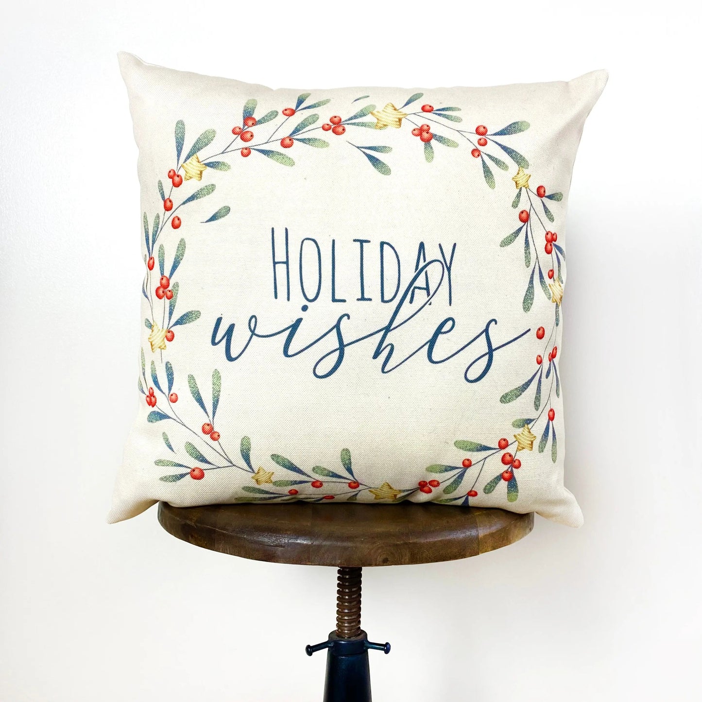 Holiday Wishes Throw Pillow