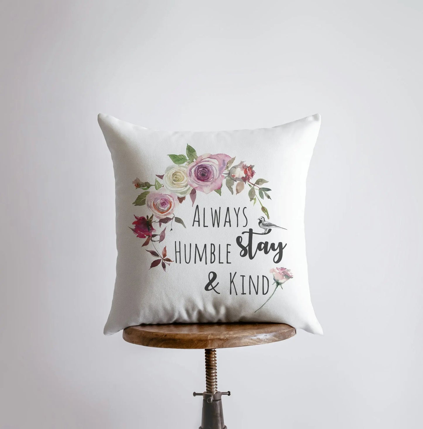 Humble and Kind Throw Pillow