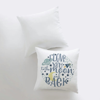 I Love You to the Moon Throw Pillow