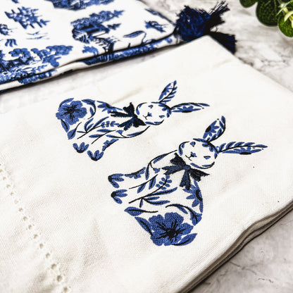 Chinoiserie Bunny Dish Towels