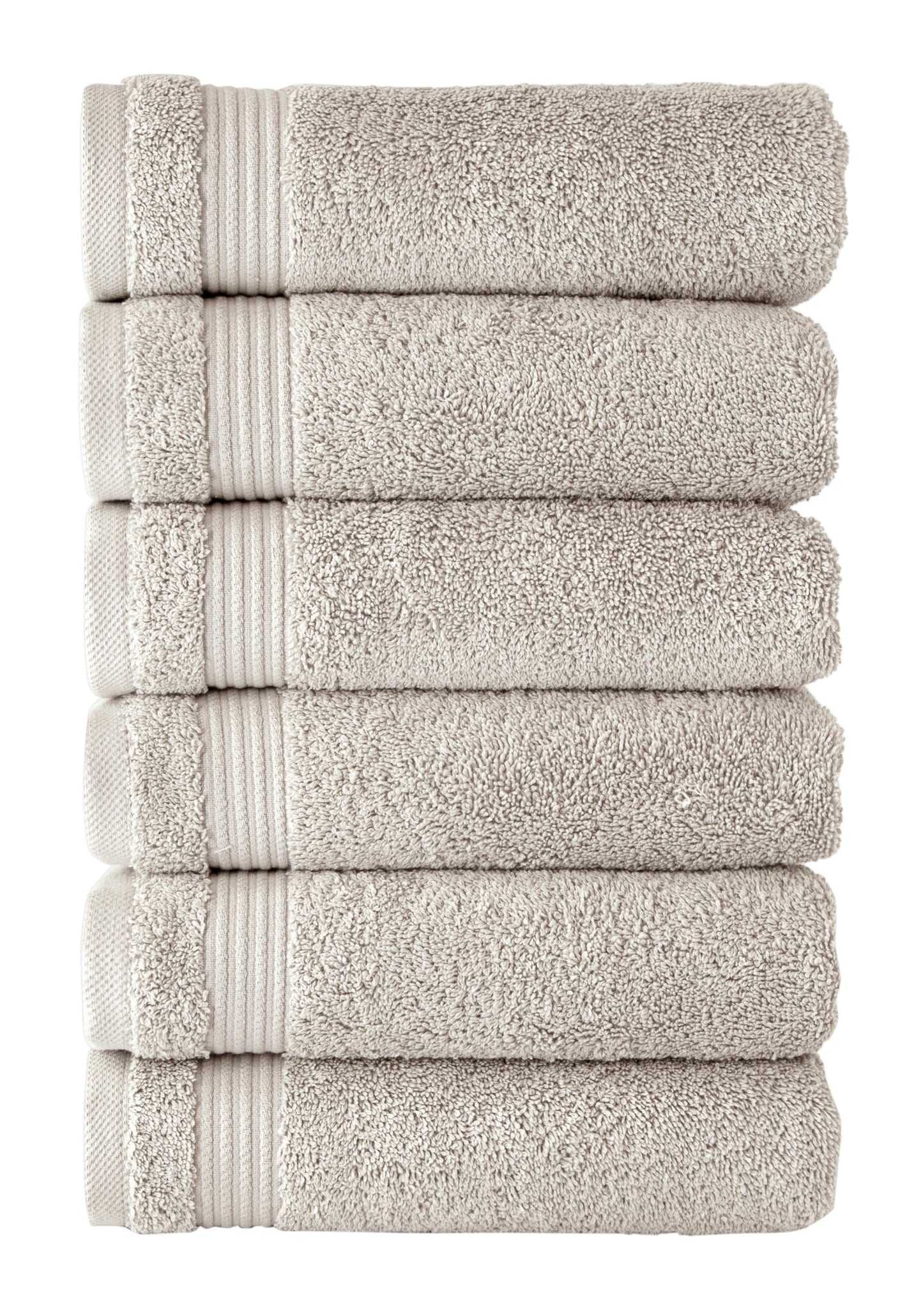 Amadeus Luxury Turkish Cotton Plush Hand Towels - 6 Pieces by Classic Turkish Towels